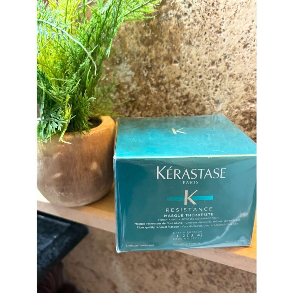 Kérastase Résistance Masque Thérapiste - Teal Hair Mask New in Sealed box